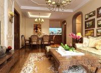 阳光波尔多90平美式风格效果图设计