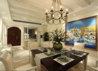 北京江南山水三居室地中海风格设计案例展示