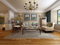 银地家园114平美式风格-北京实创装饰