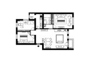 流星花园三区120平欧式风格效果图设计