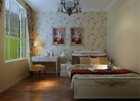 保利紫荆香谷90平田园风格效果图设计