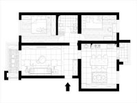 兴康家园100平米现代简约装修效果图