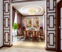 北京元洲装饰中信城200平中式风格