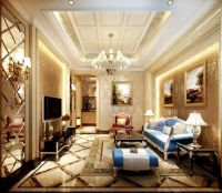 北京元洲装饰自在香山220平欧式风格