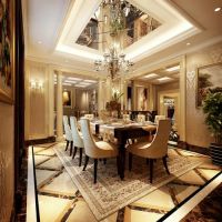 北京元洲装饰自在香山220平欧式风格
