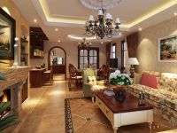 北京元洲装饰-孔雀城叠拼-美式风格