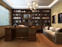 北京元洲装饰鸿坤曦望山145平田园风格