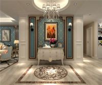 北京世华龙樾蓝色幽梦混搭装修设计风格效果图