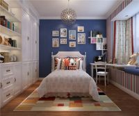 北京世华龙樾蓝色幽梦混搭装修设计风格效果图