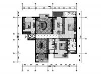 京贸国际公馆四居欧式风格
