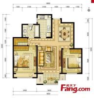 金地仰山 B2户型橱柜方案-现代简约-二居室