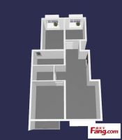 中国铁建长阳国际城 A户型-现代简约-三居室