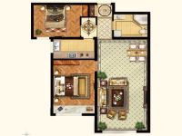 K2玉蘭湾 二居室 欧美风格