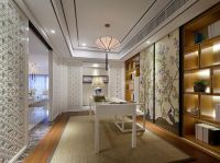 中式简约风格四居室设计家装效果图