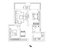 物资学院新建村两居现代简约风格