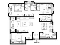 京艺天朗嘉园三居新中式风格