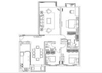 首城国际三居15３㎡港式－北京实创装饰