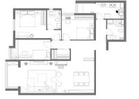 花园小区140平简约风格装修-北京实创装饰