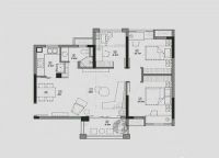 总参小区120平简约风格装修-北京实创装饰