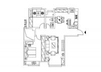 潮白河孔雀城剑桥郡两居地中海风格