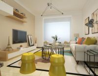 轻快色调打造简约小两居室