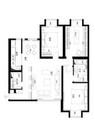 禧福汇133平轻奢简欧风格装修-北京实创装饰