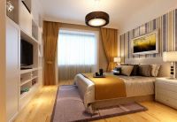 珠江骏景106平简约装修效果图-北京实创装饰