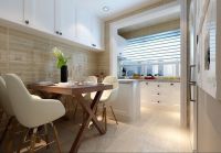 珠江骏景106平简约装修效果图-北京实创装饰