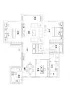 鲁能７号院142平美式风格-北京实创装饰