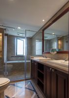 中式现代三居室装修效果图