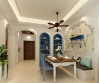 沉醉浪漫爱琴海 87平地中海风格二居室