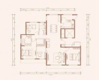 首创天阅西山180㎡现代主义4室2厅