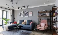 首开香溪郡90㎡北欧混搭工业风