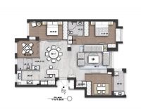 远大园新中式风格装修效果图