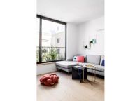 72平的极简风三居室，客餐厨都被整合在一起