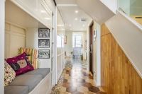 85㎡爆改4室2厅，楼梯间改玄关柜，开门见卫