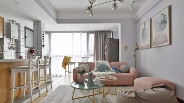 简约北欧风格两居室装修效果图，简单温馨！