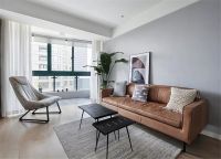 88平的简约风小户型二居室，黑白灰的设计