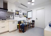 81平简约风二居室，客餐厅结合起来更节省空间