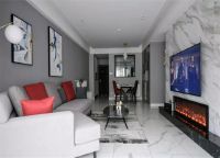 155㎡混搭风格，万灰丛中一点红。