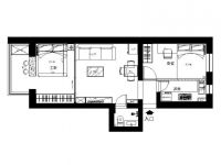 西四环中路60㎡现代简约