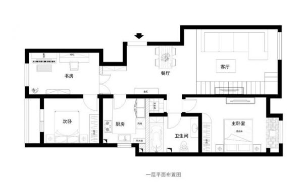 金隅翡丽.蓝爵堡120平简约时尚效果图设计