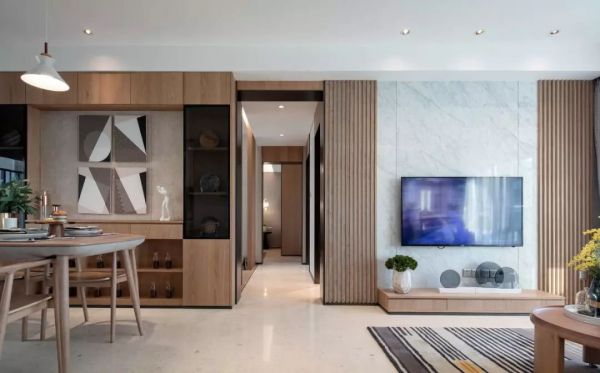 现代简约两居室，追求简素、洁净之美