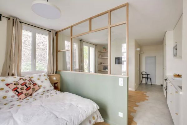 35平方长条形单身公寓怎么装修——空间明亮通