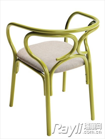 Gebruder Thonet Vienna草绿色座椅