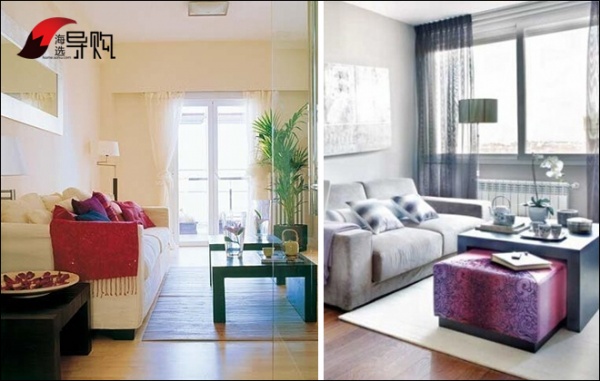小客厅的搭配案例,小户型客厅装修设计,顾家小户型沙发,利豪真皮沙发,曲美布艺沙发床