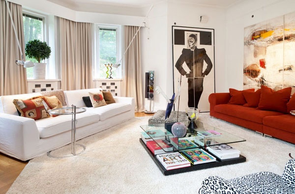 富有艺术气息的温馨公寓 打造成家庭式艺术画廊