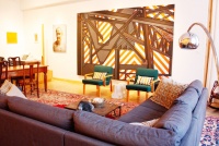 森系暖色调现代古典混搭一居室家装案例效果图