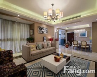 112平现代简约混搭软装 客厅装修大气时尚