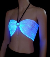 法国Lumigram公司设计了一种会发光的光纤织物